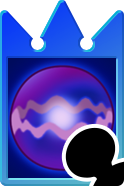 Sprite of the Gravity card from Kingdom Hearts Re:Chain of Memories.