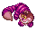Sprite of the Cheshire Cat from Kingdom Hearts Chain of Memories.