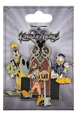 File:Goofy, Sora, and Donald Pin (HT Merchandise).png