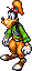 A sprite of Goofy from Kingdom Hearts Chain of Memories