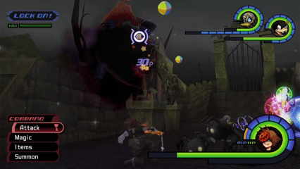 Sora using Hurricane Blast