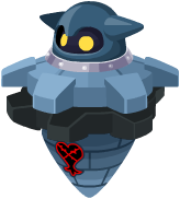 The Blue Gearbit (ブルーギアビット, Burū Giabitto?) Heartless that is found in the Daybreak Town quest 864 and onwards.