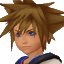 Sora's journal portrait in his Kingdom Hearts outfit.