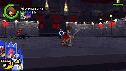 Stardust Blitz being used in Traverse Town