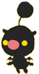 Black Moogle doll, part of a series of avvies for Halloween from KHM.