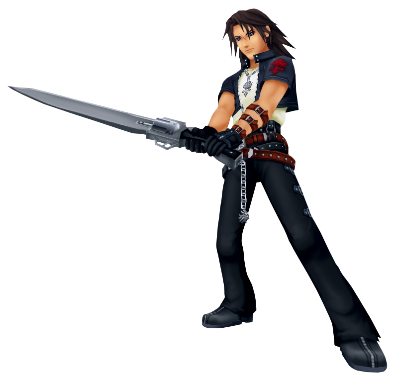 Leon is a boss in Kingdom Hearts, Kingdom Hearts Chain of Memories, and Kin...