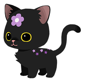 Image of the Black Flowerkit Pet from Kingdom Hearts Union χ[Cross]