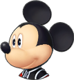 Mickey's sprite in Kingdom Hearts 0.2 Birth by Sleep -A fragmentary passage-.