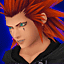 Axel's first Attack Card portrait in Kingdom Hearts Re:Chain of Memories.