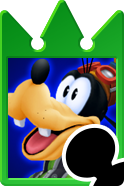 Sprite of the Goofy card from Kingdom Hearts Re:Chain of Memories