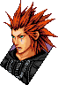 Axel's talk sprite from Kingdom Hearts Chain of Memories.