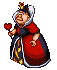 Sprite of the Queen of Hearts from Kingdom Hearts Chain of Memories.
