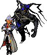 Ansem with the Dark Figure from Kingdom Hearts Chain of Memories.