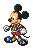 King Mickey's sprite in Kingdom Hearts Chain of Memories.