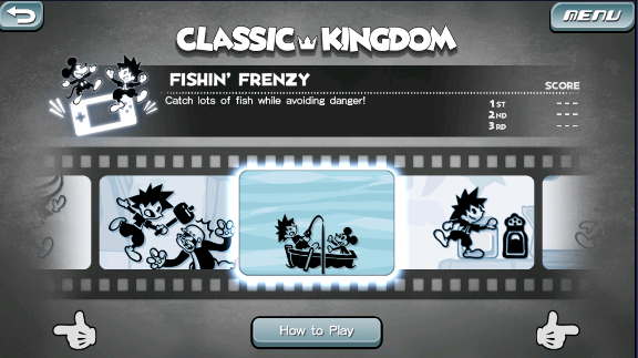 The Kingdom Hearts Union χ version of the Classic Kingdom menu.