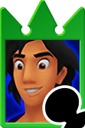 Sprite of the Aladdin card from Kingdom Hearts Re:Chain of Memories.