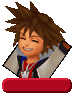 Happy Sora in Kingdom Hearts Re:coded.