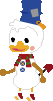 Donald in Snowman Form