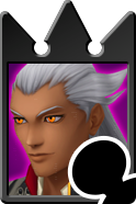 Sprite of the Ansem card from Kingdom Hearts Re:Chain of Memories.