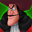 Captain Hook's first Attack Card portrait in Kingdom Hearts Re:Chain of Memories.