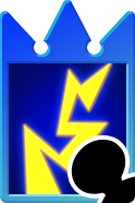 Sprite of the Thunder card from Kingdom Hearts Re:Chain of Memories