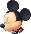 Mickey's battle sprite when he is downed.