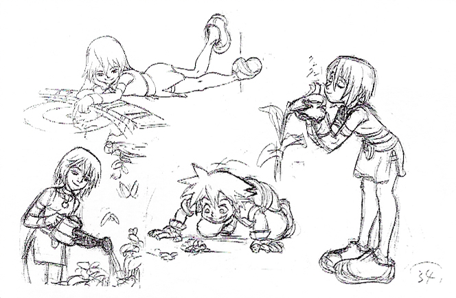 File:Sora and Kairi (Concept Art 4).png