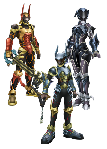 File:Terra, Aqua, and Ven's Armors KHBBS.png