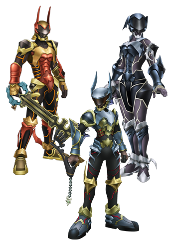File:Terra, Aqua, and Ven's Armors KHBBS.png