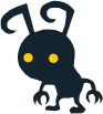 Artwork of a Shadow in Kingdom Hearts Mobile.