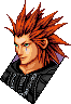 Axel's talk sprite from Kingdom Hearts Chain of Memories.