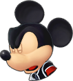 Mickey's battle sprite when he takes damage.