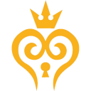 The logo heart that is used for Kingdom Heart Mobile.