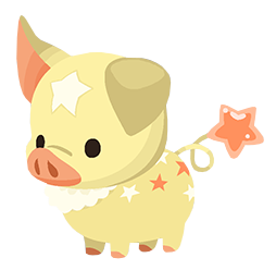 Image of the Yellow Pigstar Pet from Kingdom Hearts Union χ[Cross]