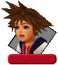 Stunned Sora in Kingdom Hearts Re:coded.