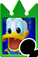 Sprite of the Donald Duck card from Kingdom Hearts Re:Chain of Memories.