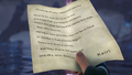 Kairi's letter to Sora as it appears in-game.