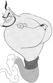Genie in the Kingdom Hearts manga.