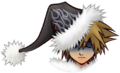 Sora's Christmas Town sprite when he is in critical condition during Wisdom Form.