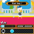 Gameplay of an easy stage. (There is no player avatar due to a visual error.)