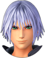 Unused idle sprite of Riku not in combat with his first hair style.