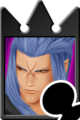 The Saïx Enemy Card in Kingdom Hearts Re:Chain of Memories.