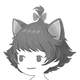 Marie Cat Ears Style hairstyle (same for male/female)