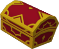A red chest as it appears in Traverse Town and Twilight Town