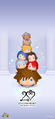 Mobile wallpaper released through LINE for the Kingdom Hearts: Battles in the Tsum World event.
