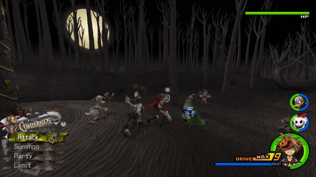 Jack Skellington using Bolts Of Sorrow.