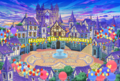 Daybreak Town during the fourth Anniversary of Kingdom Hearts χ