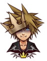 Sora's normal Final Form sprite when visiting Halloween Town.