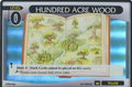 A Level 0 100 Acre Wood Card in Kingdom Hearts Trading Card Game.