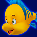 Flounder's journal portrait in the HD version of Kingdom Hearts Re:Chain of Memories.